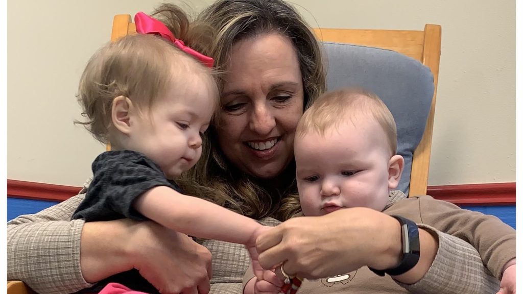 stacey with babies